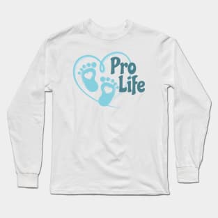 pro life - baby stamp Long Sleeve T-Shirt